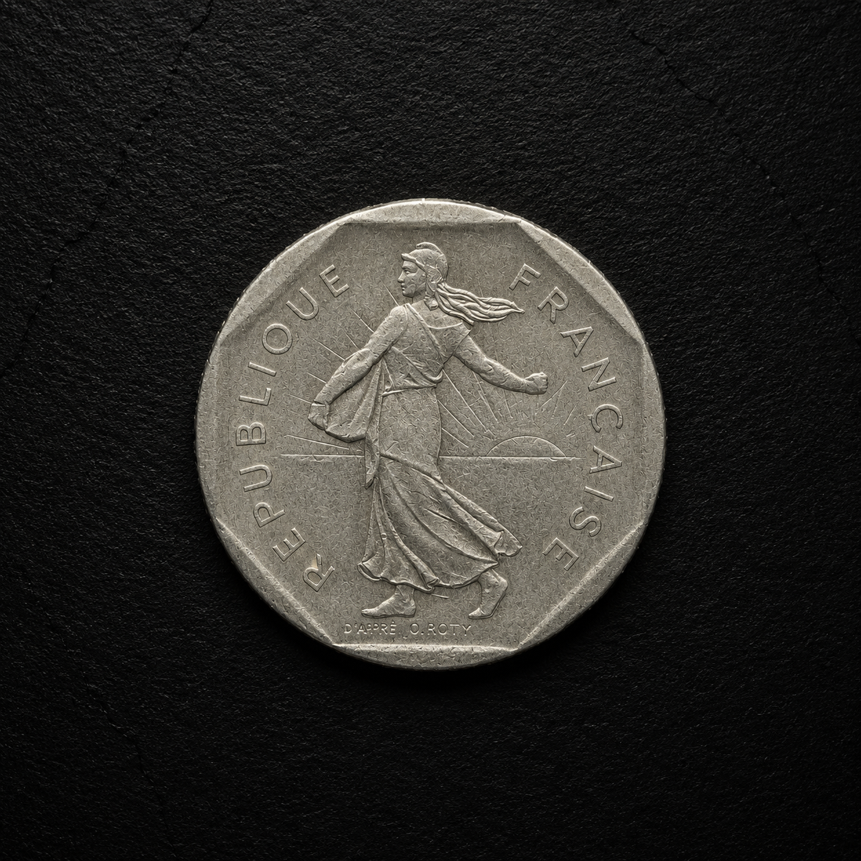 1981 French 2 Francs Coin – Genuine Pre-Euro French Collectible