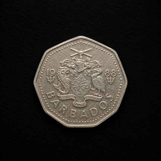 1988 Barbados Coin – Genuine Caribbean Collectible