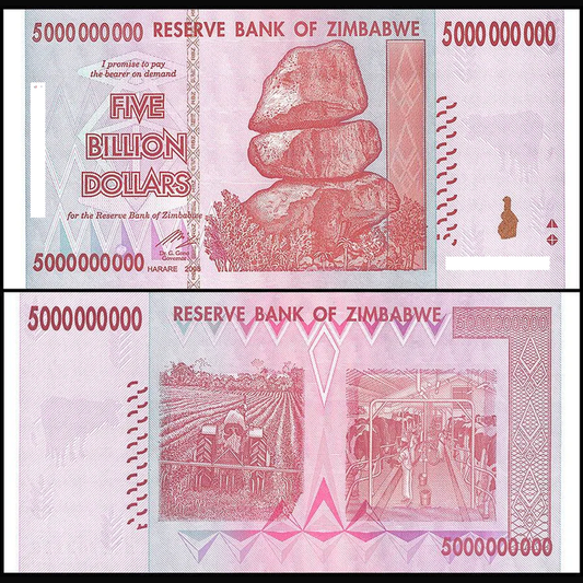 Zimbabwe 25 Billion Dollars